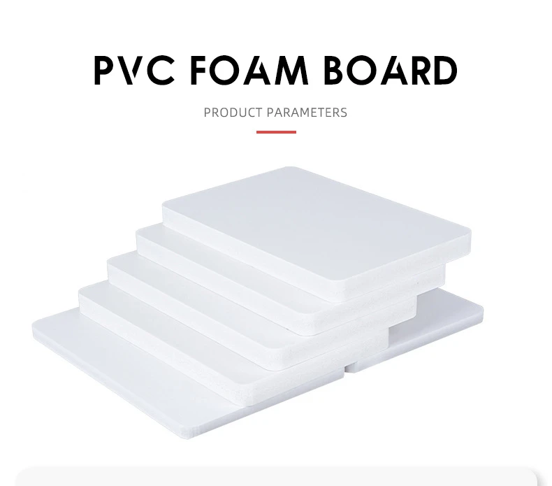 Mebel oshxona kabinetlari uchun ulgurji 12mm 15mm 18mm qattiq Pvc Wpc ko'pikli taxta